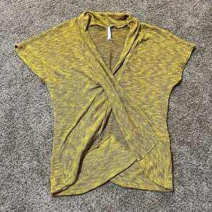 Harmony Organic Cross Sweater Pullover Cardigan M Boho Thin Lagenlook Minimalist